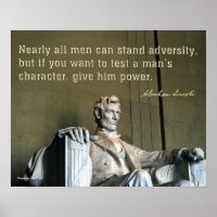 le commentaire d'Abraham Lincoln sur le caractère 