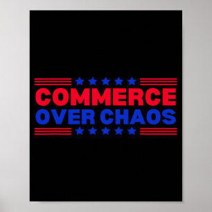 Poster Le commerce sur le chaos Trump rend l'Amérique ric