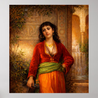 Poster Le Compagnon Importun de John William Waterhouse