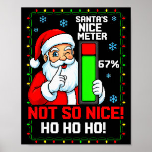Poster Le compteur de gentillesse du Père Noël 67 Pour Ce