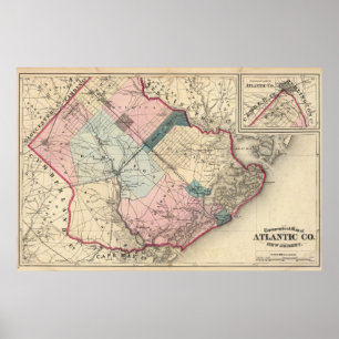 Poster Le comté d'Atlantic, NJ