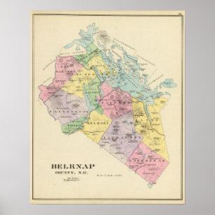Poster Le comté de Belknap, NH
