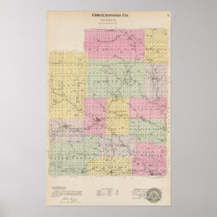 Poster Le comté de Greenwood, le Kansas