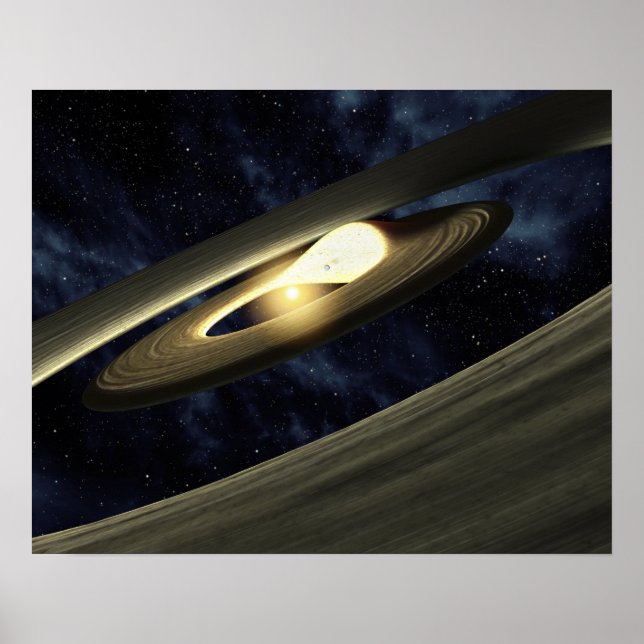 Poster Le concept de l'artiste montrant un morceau de mat (Devant)