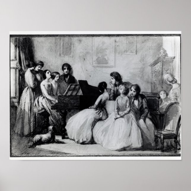 Poster Le Concert De La Salle De Dessin (Devant)
