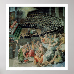 Poster Le Conseil de Trent, 1588-89 (fresque)