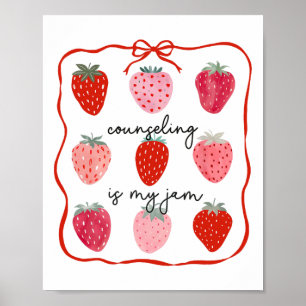 Poster Le conseil est ma confiture Conseillère fraise San