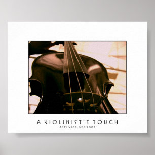 Poster Le contact d'un violoniste