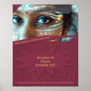 Poster Le contrôle de soi est votre superpuissance