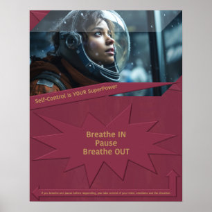 Poster Le contrôle de soi est votre superpuissance