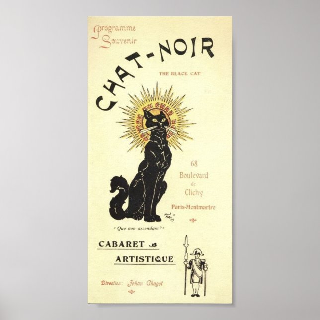 Poster Le Conversation Noir Le Chat Noir (Devant)