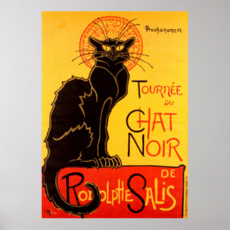 Poster Le Conversation Noir Le Chat Noir Art Nouveau Vint