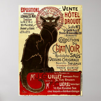 Poster Le Conversation Noir, Vente Hôtel Drouot