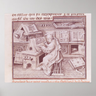 Poster Le copiste Jean Mielot