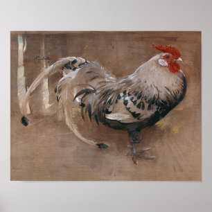 Poster Le coq à la broche   Joseph Crawhall