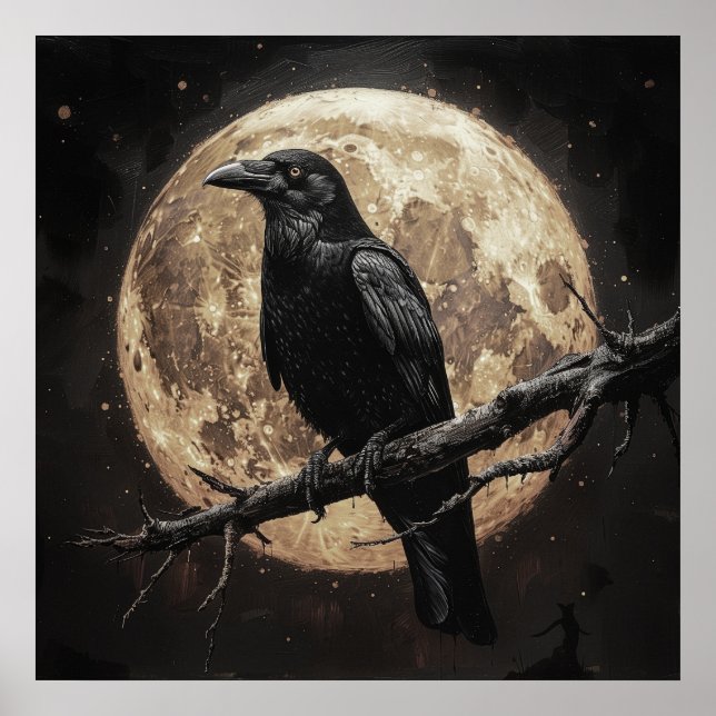 Poster le corbeau et la lune (Devant)