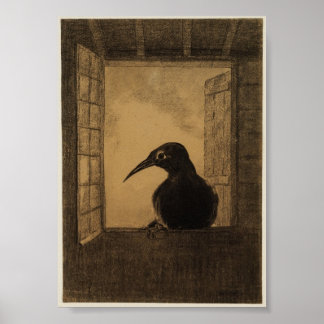 Poster Le Corbeau (Redon 1882)