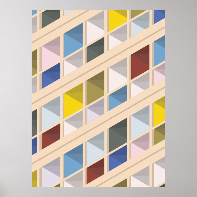 Poster Le Corbusier - Cité radieuse 5 (Devant)