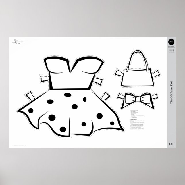 Poster Le costume de poupée en papier OG : GRAND (Devant)