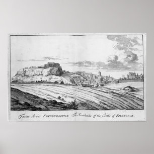 Poster Le côté sud du château d'Édimbourg