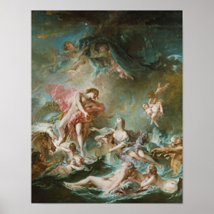 Poster Le coucher du soleil par Francois Boucher Impressi