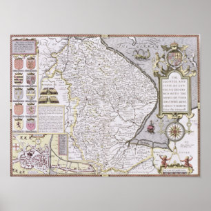 Poster Le Countie et le Citie de Lyncolne