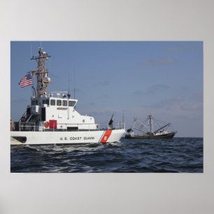 Poster Le coupeur Marlin de la garde côtière des USA