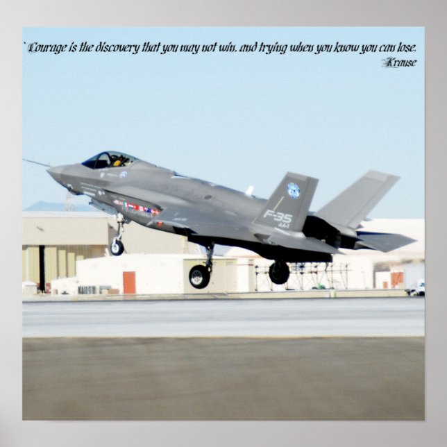 Poster "Le courage est la découverte que vous ne pouvez p (Devant)