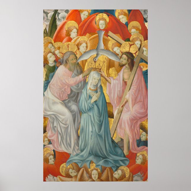 Poster Le couronnement de la Vierge avec l'huile de Trini (Devant)