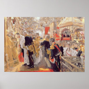 Poster Le couronnement de l'empereur Nicholas II