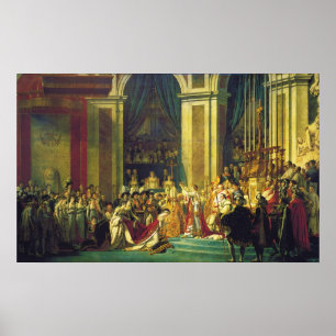 Poster Le couronnement de Napoléon par Jacques Louis Davi