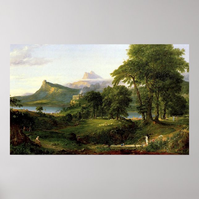 Poster Le cours de l'Empire, le stade arcadien ou pastora (Devant)