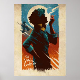 Poster Le cow-boy spatial