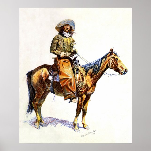 Poster Le cowboy (Devant)