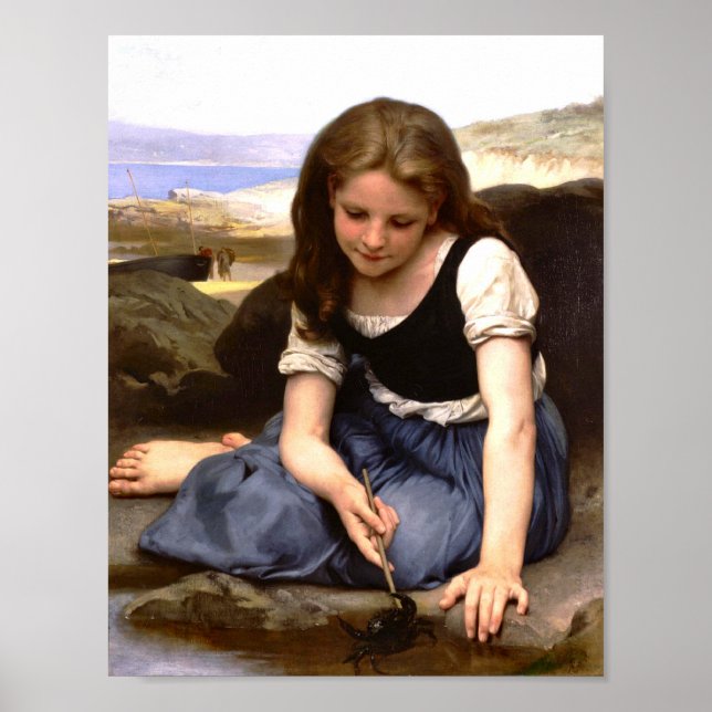 Poster Le crabe Le Crab 1869 William Adolphe Bouguereau (Devant)