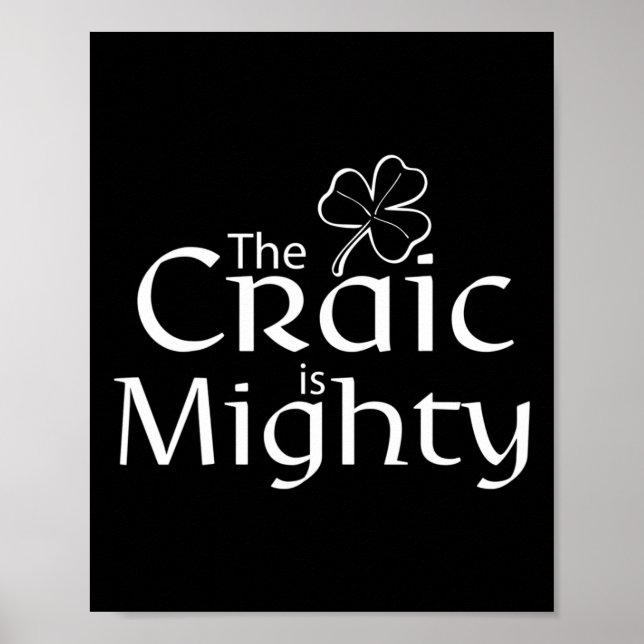 Poster Le Craic Est Une Jolie St Patrick Irlandaise (Devant)