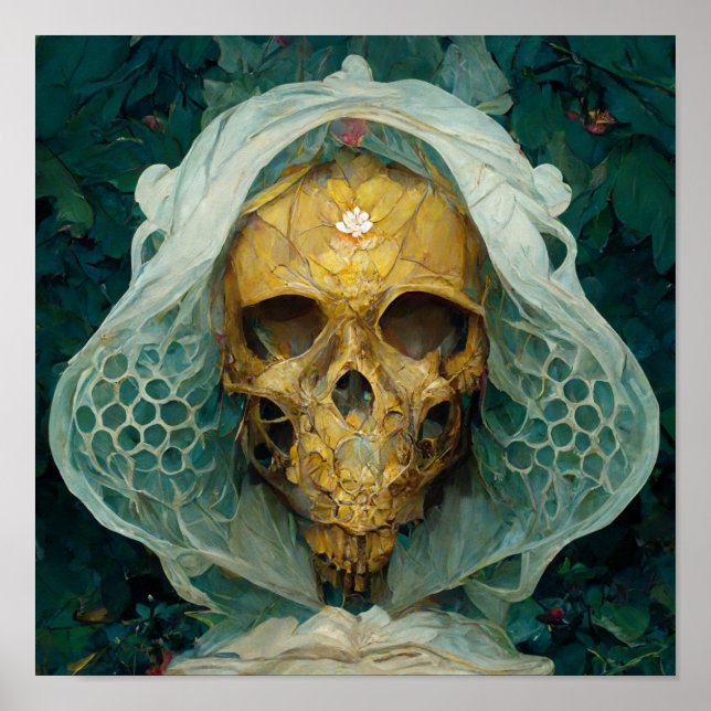 Poster Le crâne d'abeille de drone Imaginaire Sci-Fi (Devant)