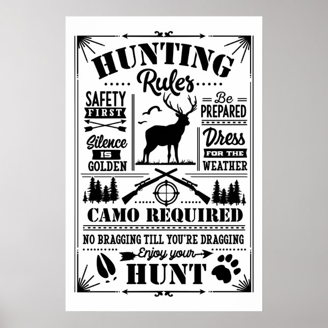 Poster Le Credo du chasseur : les règles de la nature (Devant)