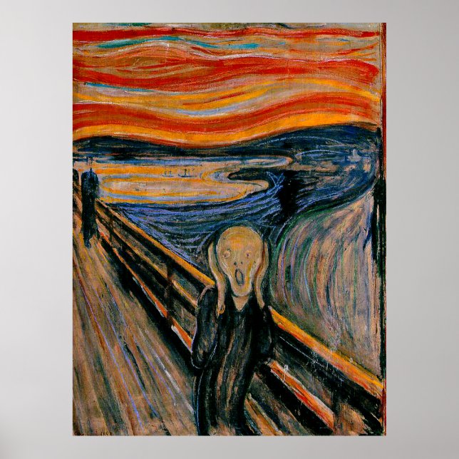 Poster Le cri d'Edvard Munch (Devant)