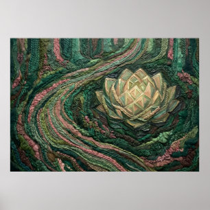 Poster Le cri silencieux d'une rose qui se fane