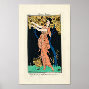 Poster Le cru costume Parisians par H Robert Dammy