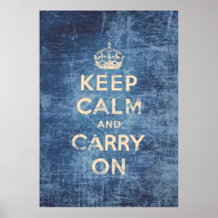 Poster Le cru gardent le calme et continuent