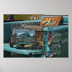 Poster Le cru joue l'affiche de calendrier