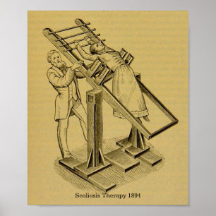 Poster Le cru traite l'image 1894 de thérapie de scoliose