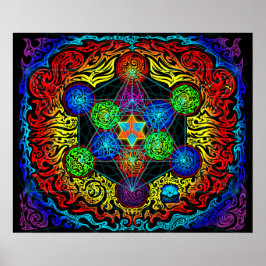 Poster Le cube de Metatron