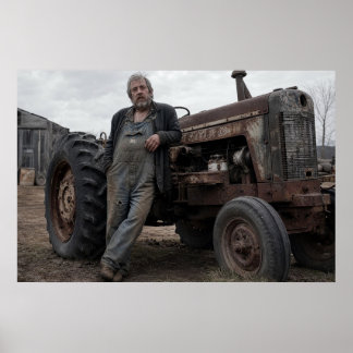 Poster Le cultivateur de terre