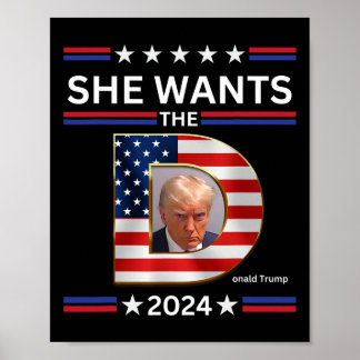 Poster Le D Donald Trump veut l'élection présidentielle d