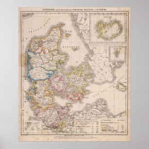 Poster Le Danemark et l'Allemagne