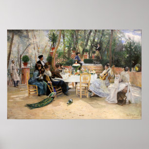 Poster Le déjeuner des artistes scandinaves Hugo Birger