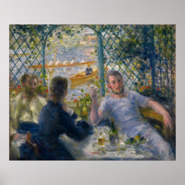 Poster Le déjeuner du tour de Pierre-Auguste Renoir (Devant)